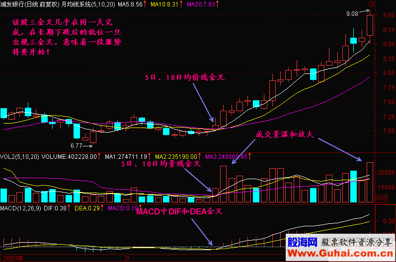 46.三金叉见底