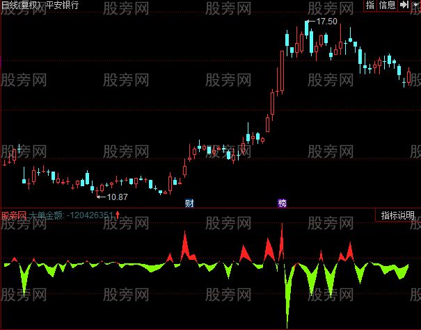 同花顺DDZ大单金额指标公式