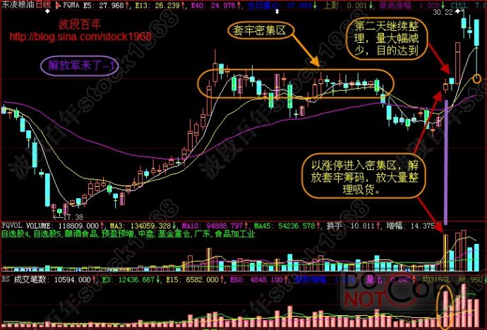 经典庄家筹码密集区吸货图解